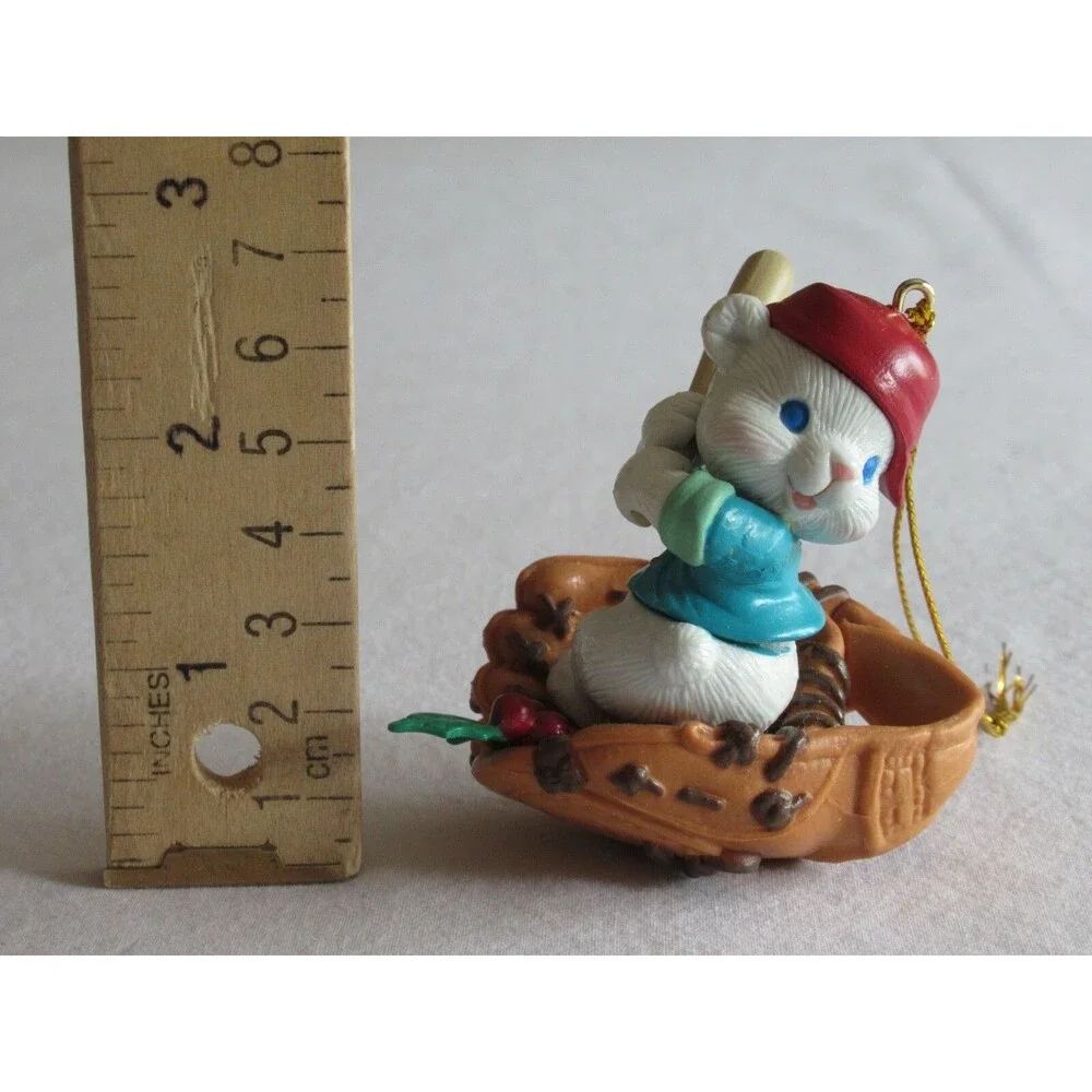 Mistletoe Magic Matrix Tree Mouse Glove Playing Baseball Bat Christmas Ornament